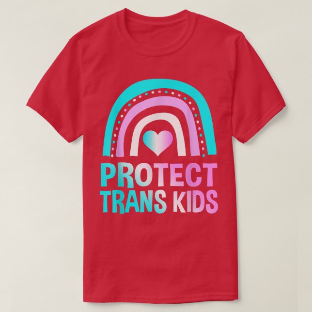 Skydda Trans Kids Shirt Support Clothes Pride Lov T (Design framsida)