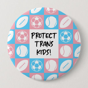 Skydda Trans Kids Sports Student Idrottare Knapp