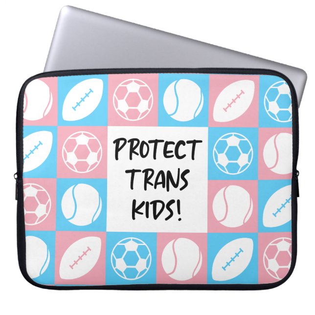 Skydda Trans Kids Sports Student Idrottare Laptop Fodral (Framsidan)