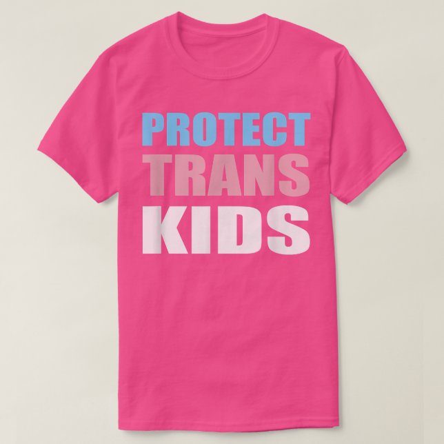 Skydda Trans Kids T. HGBTQ Gay Transgender Höger T Shirt (Design framsida)