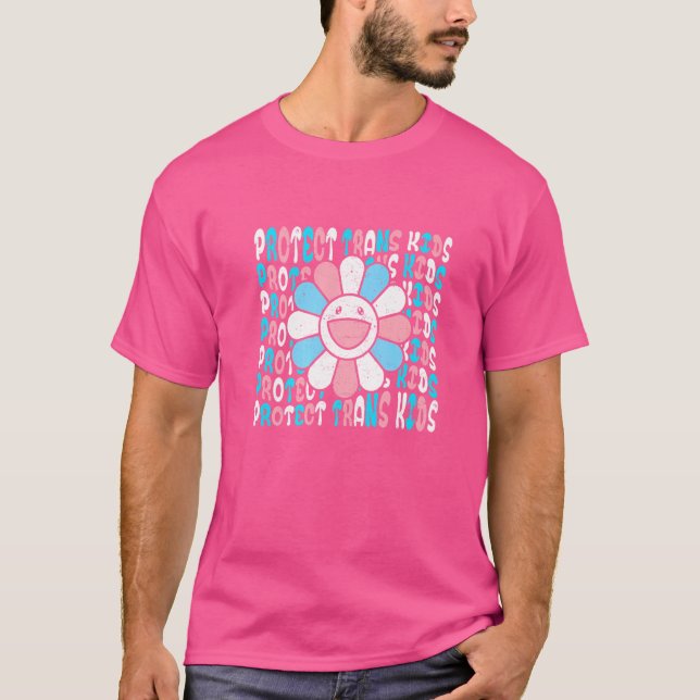 Skydda Trans Kids Transgender LGbt-Pridet T Shirt (Framsida)