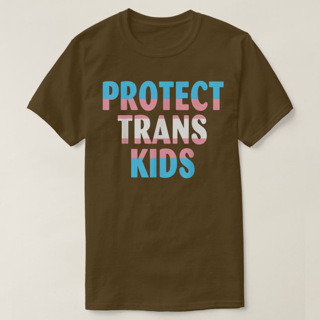 Skydda Trans Kids Transseuality Trans Pride Trans T Shirt (Design framsida)