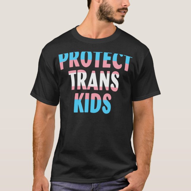Skydda Trans Kids Transsexuality Trans Pride Tran T Shirt (Framsida)