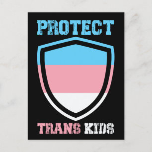 Skydda Trans Kids Vykort