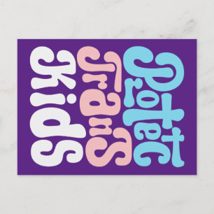 Skydda Trans Kids-vykort Vykort