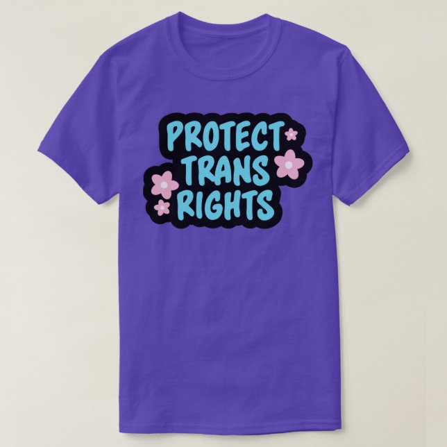 Skydda Trans Lives Transgender T Shirt (Design framsida)