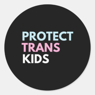 Skydda trans runt klistermärke