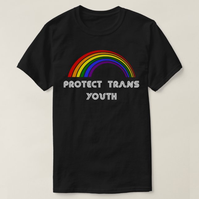 Skydda Trans Youth LGBT HBT-Pride T HGBTQ Support Shirt (Design framsida)