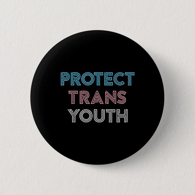 Skydda Trans Youth Transgender HBT-Pridet Knapp (Framsida)