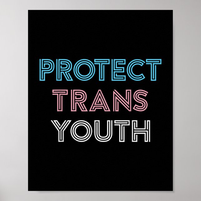 Skydda Trans Youth Transgender HBT-Pridet Poster (Framsidan)