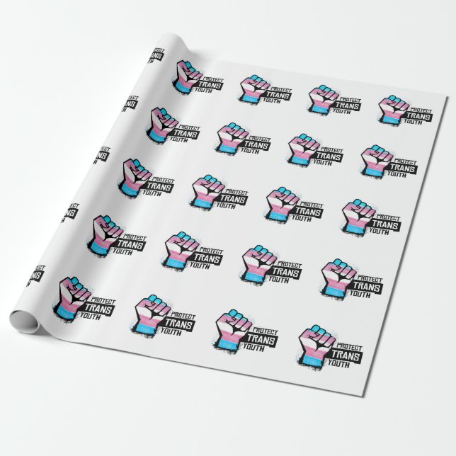Skydda transungdomar - Pride Fist Presentpapper (Utrullad)