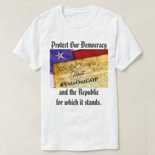 Skydda vår demokrati och republiken t shirt