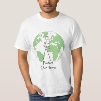Skydda Vår Hem" Earth T-Shirt | Miljö Ko