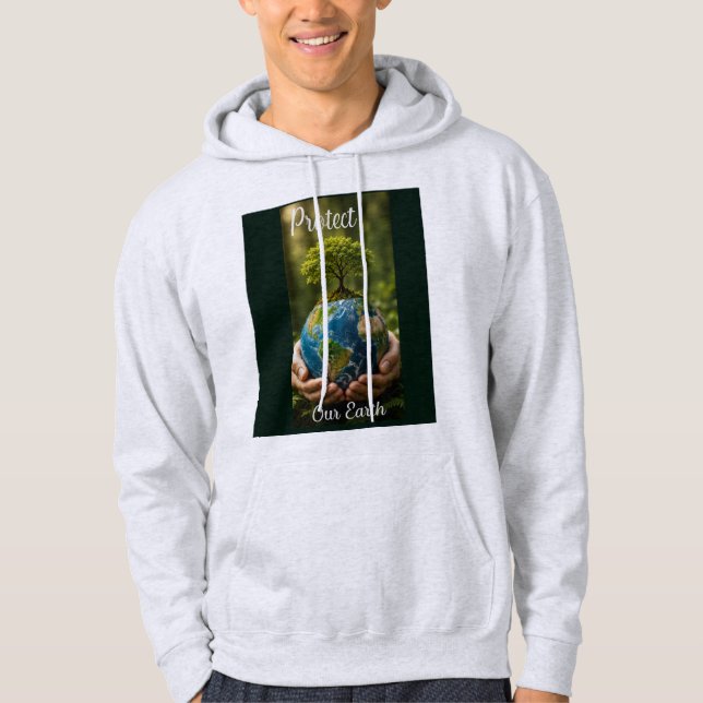 Skydda vår jord hoodie (Framsida)