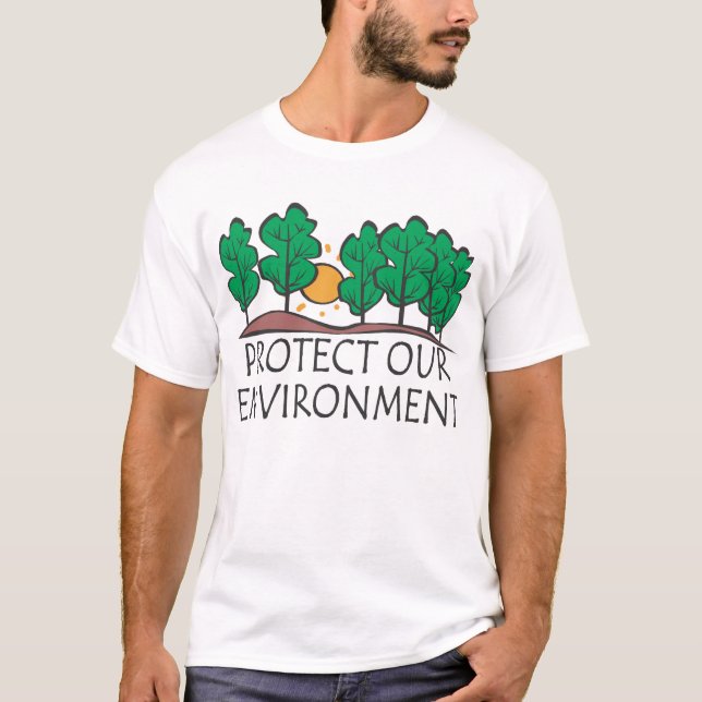 Skydda vår miljö tee (Framsida)