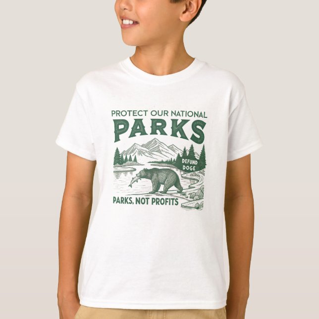Skydda vår nationella Parker-försvarare Doge Parke T Shirt (Framsida)