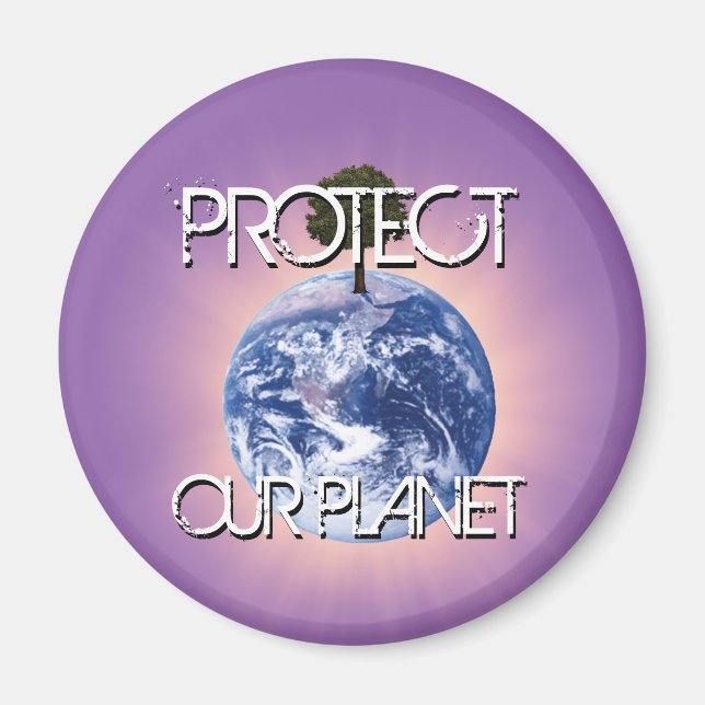Skydda vår planet magnet (Framsidan)