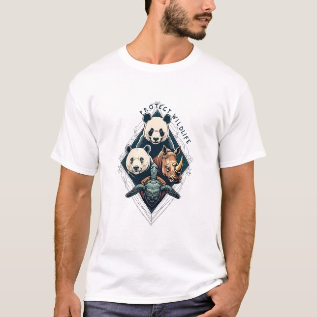 Skydda vår planets skapelser: Ett upprop om handli T Shirt (Framsida)