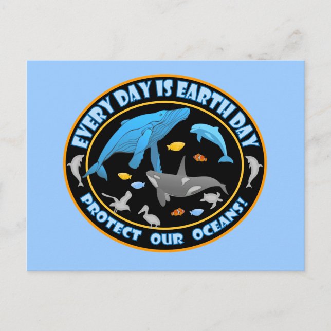 Skydda vår världsdag vykort (Framsida)