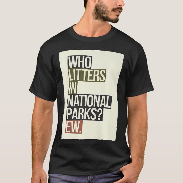 Skydda Våra 63 Nationalparker Us Utomhus Vandring  T Shirt (Framsida)