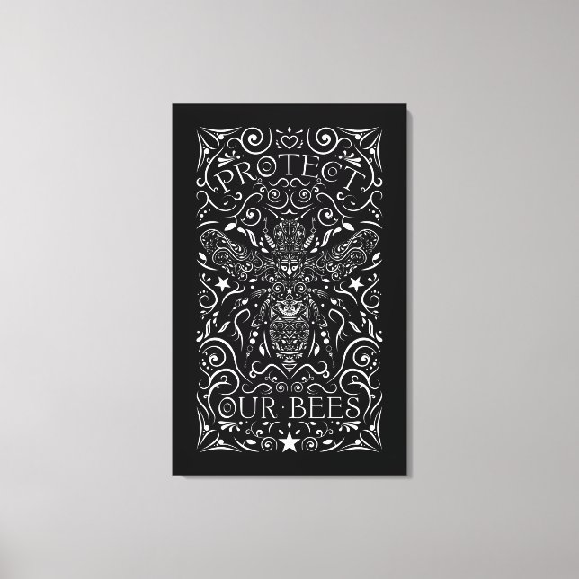 skydda våra bin canvastryck (Framsida)