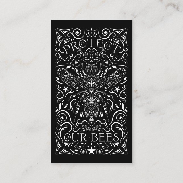 skydda våra bin visitkort (Framsida)