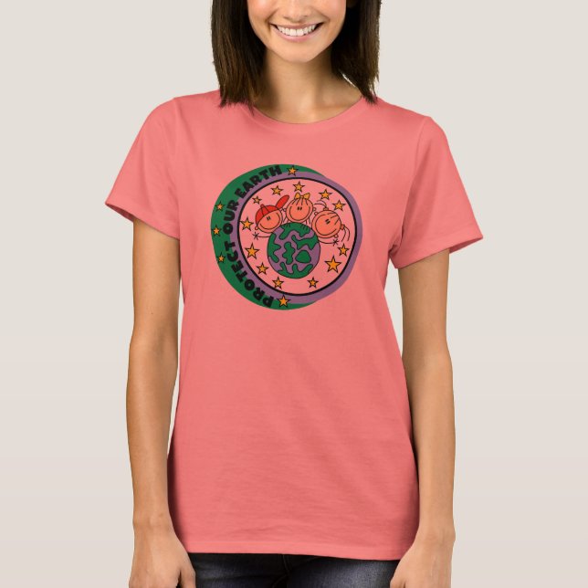 Skydda våra jordskjortor och gåvor tee (Framsida)