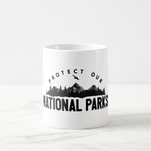 Skydda Våra Nationalparker Stöd Kaffemugg
