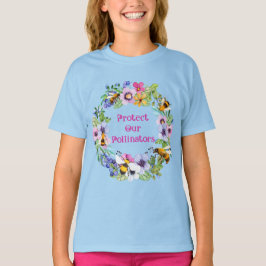 Skydda våra pollinerare Bes Flowers T Shirt
