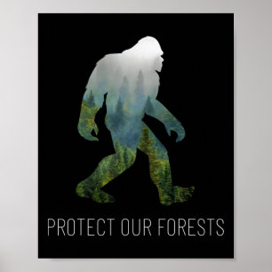 Skydda våra skogar från jordens första dag poster