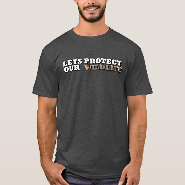 Skydda våra vilda elefanttrunkar t shirt (Framsida)