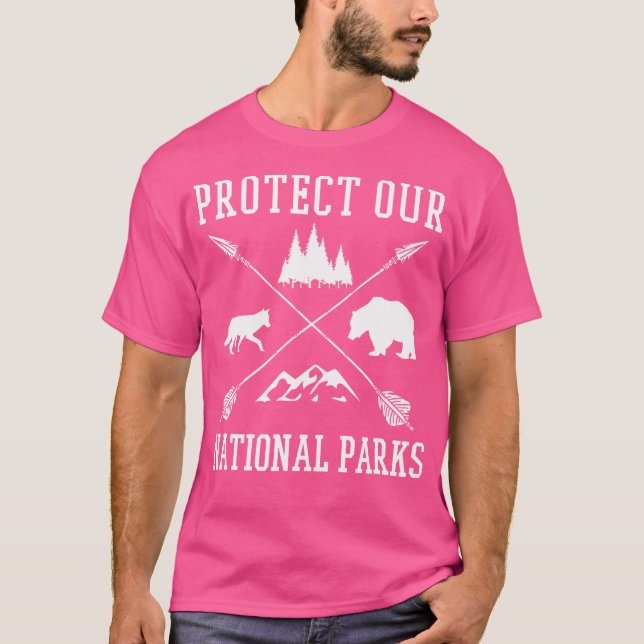 Skydda vårt nationella Parker klassiska motstånd u T Shirt (Framsida)