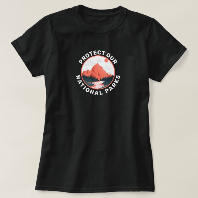 Skydda vårt nationella stöd för Parker T Shirt (Design framsida)