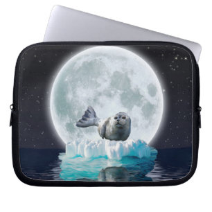 Skydda vårt Sälar mot jakt - Wildlife Art Laptop Sleeve