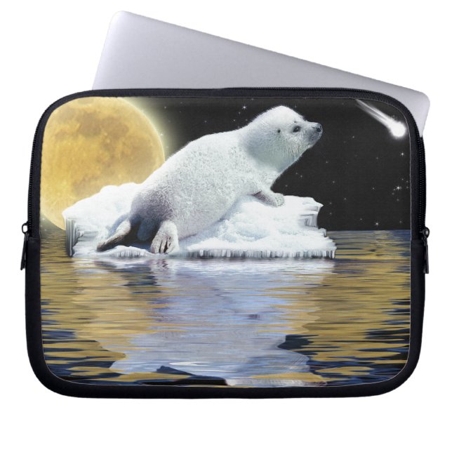 Skydda vårt Sälar mot jakt - Wildlife Art Laptop Sleeve (Framsidan)