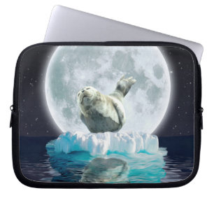 Skydda vårt Sälar mot jakt - Wildlife Art Laptop Sleeve