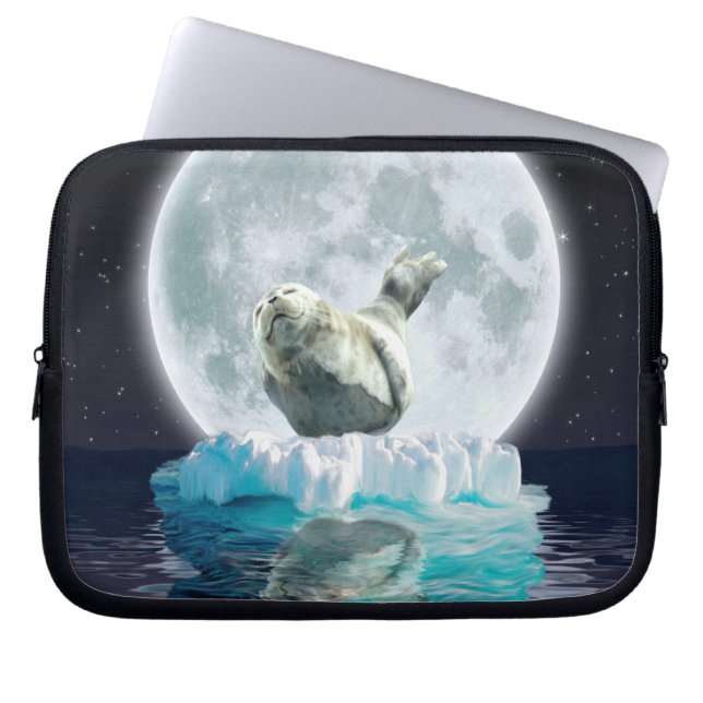 Skydda vårt Sälar mot jakt - Wildlife Art Laptop Sleeve (Framsidan)