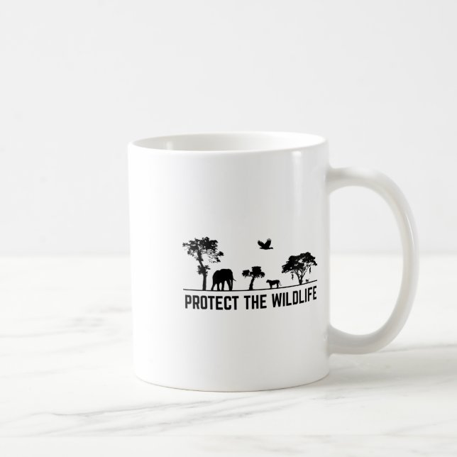 Skydda Wildlife Safari Djurskydd Kaffemugg (Höger)