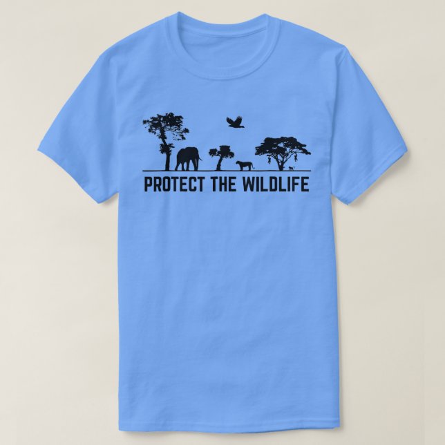 Skydda Wildlife Safari Djurskydd T Shirt (Design framsida)