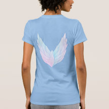 Skyddad av änglar kvinnors T-Shirt