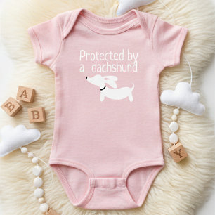 Skyddad av ett Dachshund Flicka-konfekt Tröja
