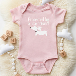 Skyddad av ett Dachshund Flicka-konfekt Tröja