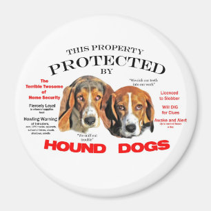Skyddad av Hound Dogs Magnet
