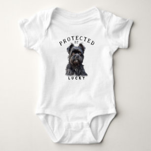 Skyddad av Hund Familj T Shirt