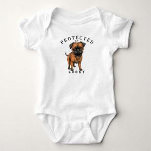 Skyddad av Hund Familj T Shirt