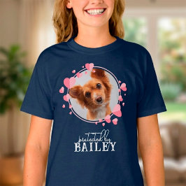 Skyddad av hund Personlig foto T Shirt