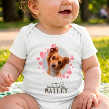 Skyddad av hund Rosa hjärtan Personlig foto
