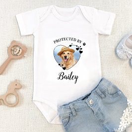 Skyddad av Hund Security Personlig Pet Photo T Shirt