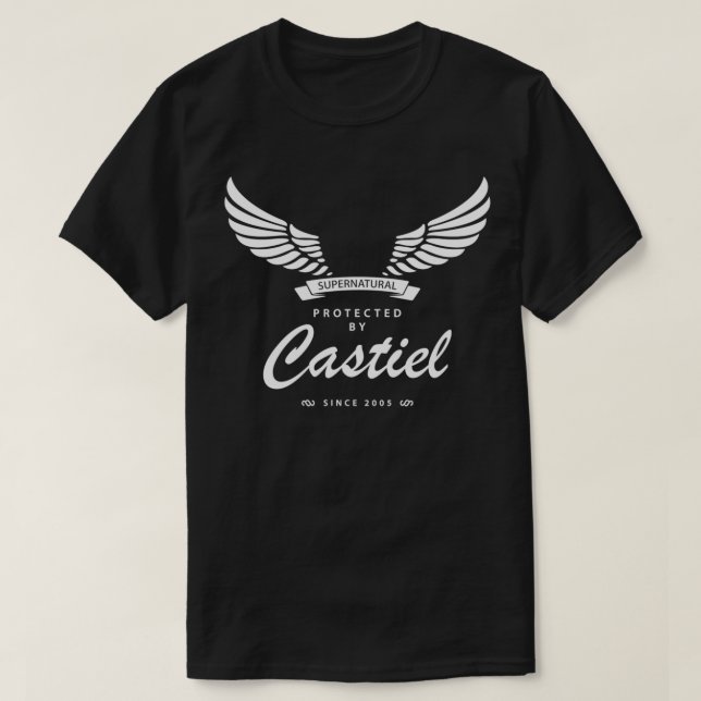 Skyddad av kastilisk supernaturlig  t shirt (Design framsida)