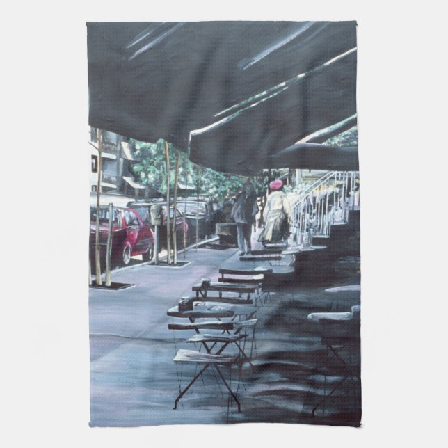 Skyddad av Mid Morgon Sol Kökshandduk (Vertikal)